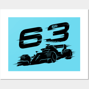 We Race On! 63 [Black] Posters and Art